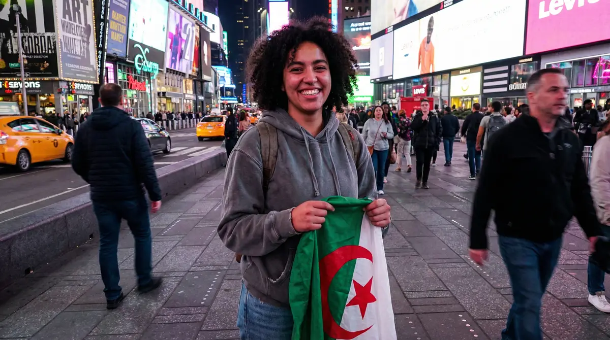 Algerian students supported by The Us House Global Education