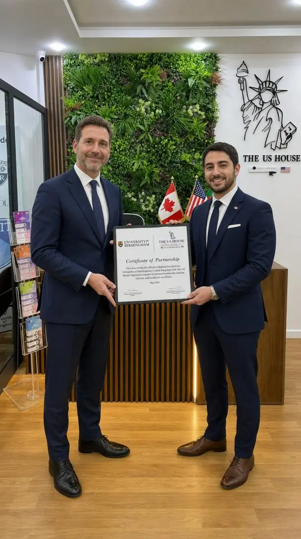 The Us House Global Education partnership certificate with University of Birmingham
